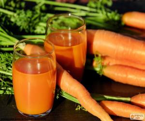 пазл Морковный сок